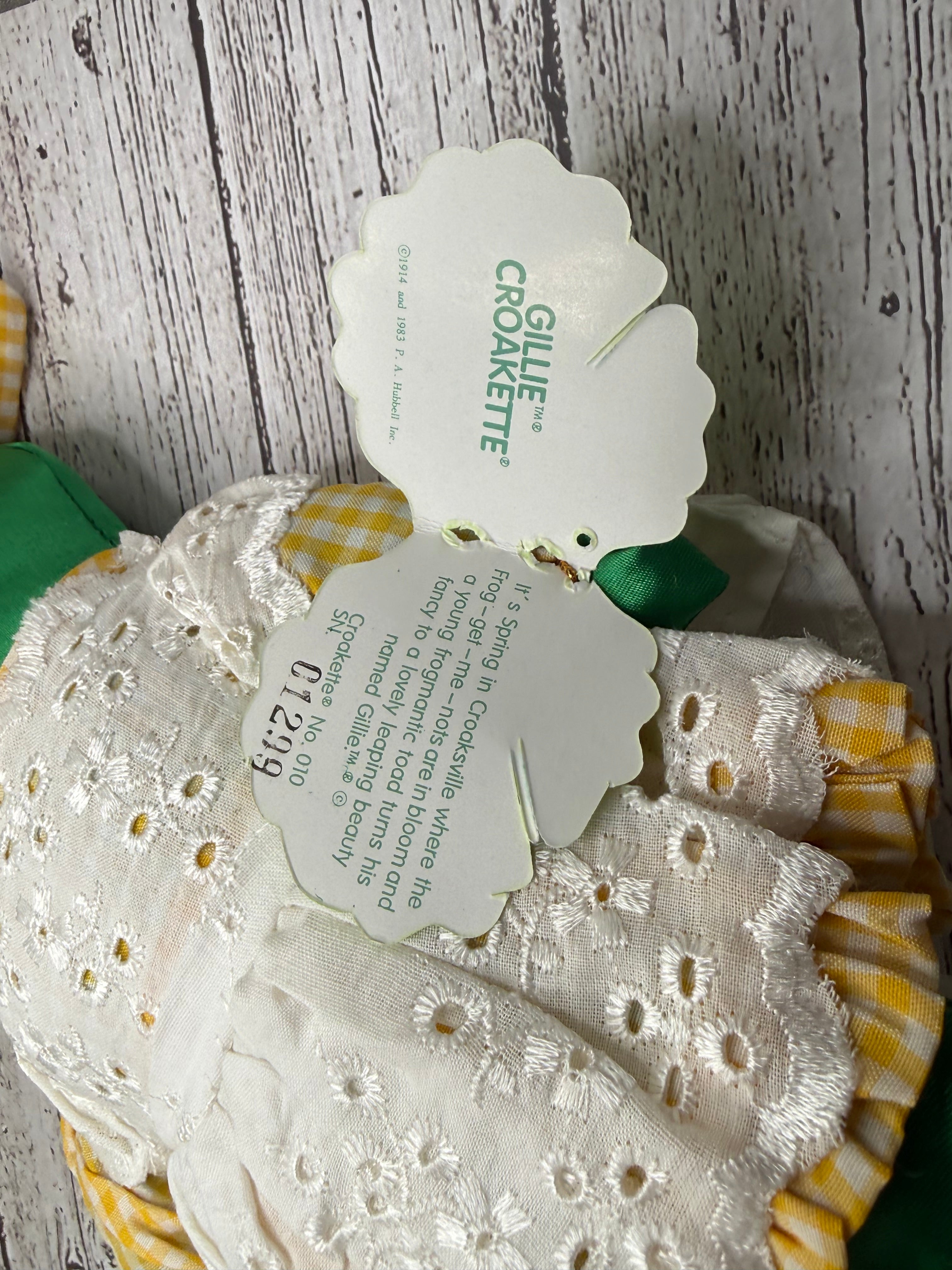 Gillie Croakette Frog Plush