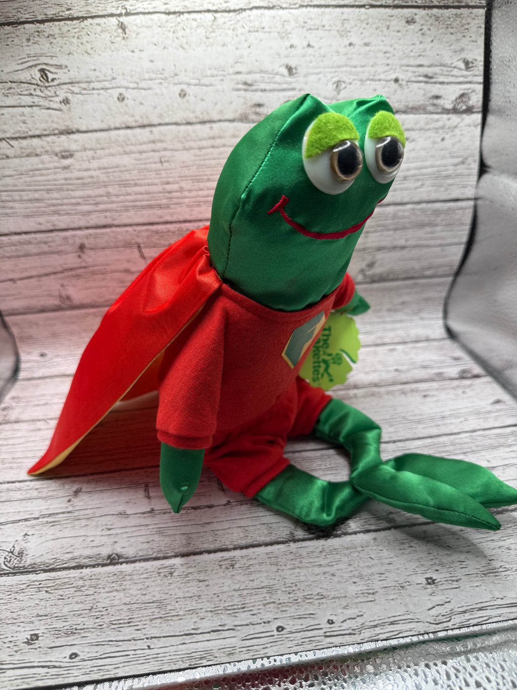 Superhero Frogman Croakette Frog Plush