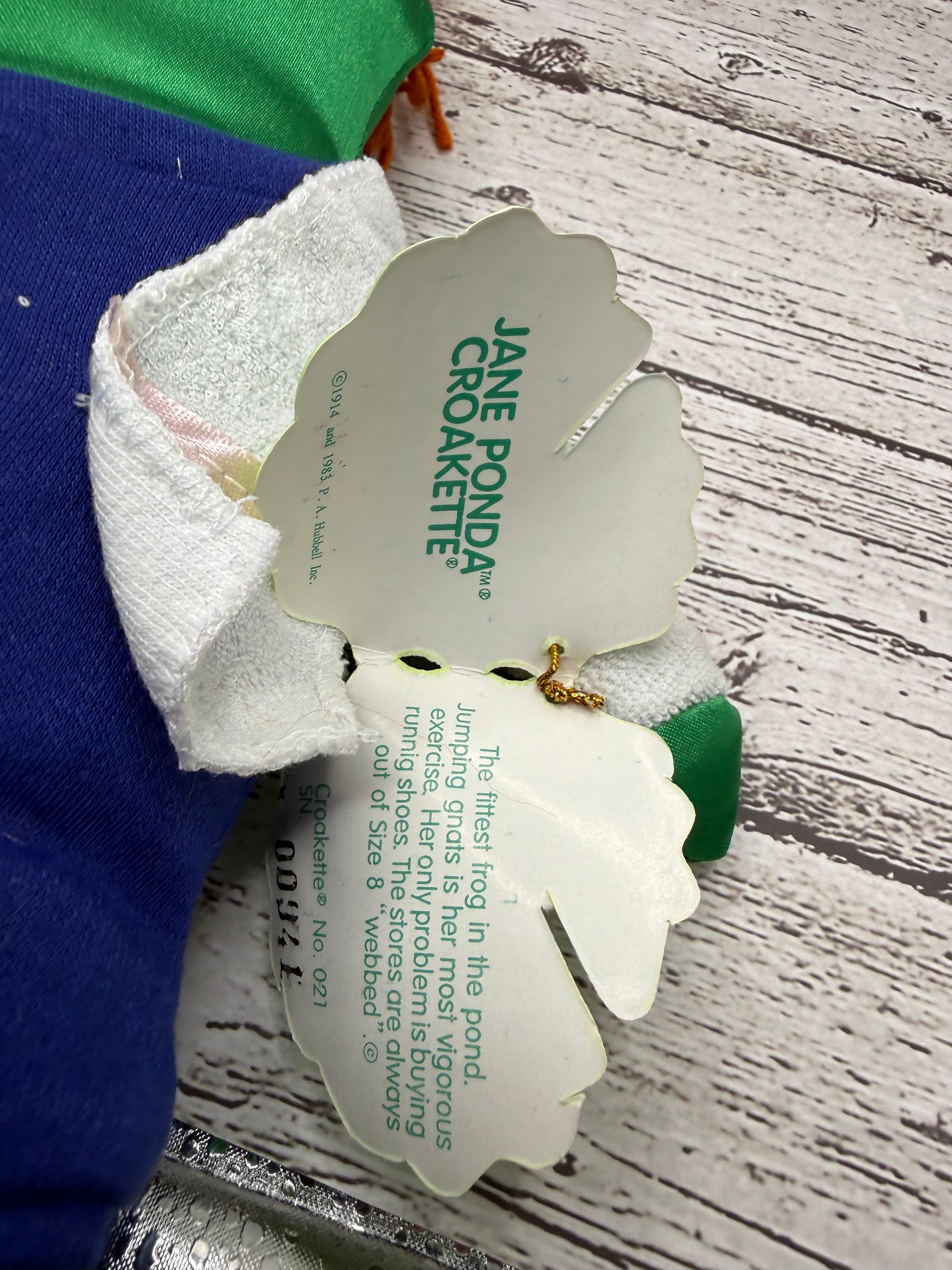 Jane Ponda Croakette Frog Plush