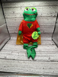 Superhero Frogman Croakette Frog Plush